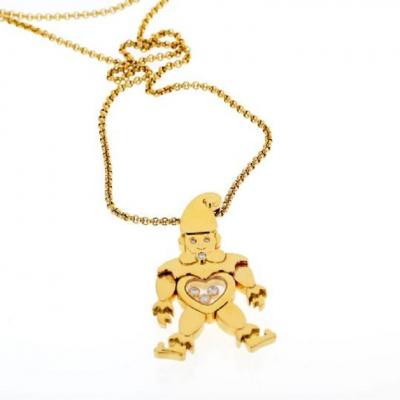  Chopard CHOPARD HAPPY DIAMONDS 18K YELLOW GOLD CLOWN PENDANT