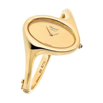  Chopard Chopard 18K Yellow Gold 1970s Oval Dial Ref 5053 Watch