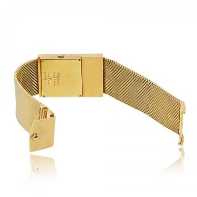  Chopard Chopard 18K Yellow Gold Diamond Grid Ref 2044 Manual Wind Onyx Ladies Watch