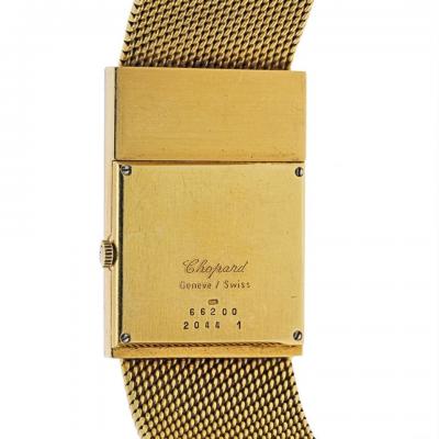  Chopard Chopard 18K Yellow Gold Diamond Grid Ref 2044 Manual Wind Onyx Ladies Watch