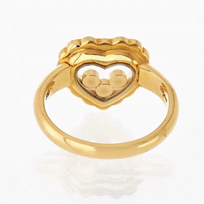  Chopard Chopard Happy Diamonds 18K Yellow Gold 0 47cttw Heart Diamond Ring