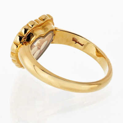  Chopard Chopard Happy Diamonds 18K Yellow Gold 0 47cttw Heart Diamond Ring