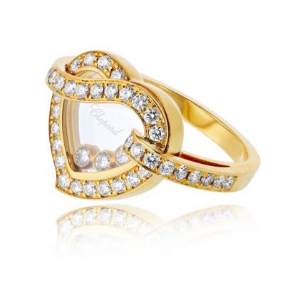  Chopard Chopard Happy Diamonds 18K Yellow Gold Happy Diamonds Heart Ring