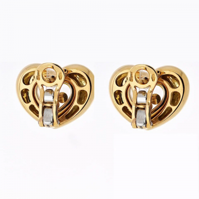 Chopard Chopard Happy Diamonds 18K Yellow Gold Three Diamond Floating 0 25cttw Earrings