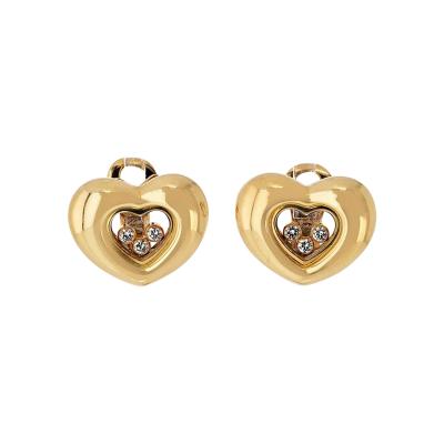  Chopard Chopard Happy Diamonds 18K Yellow Gold Three Diamond Floating 0 25cttw Earrings