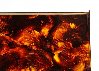  Christian Dior Christian Dior Faux Tortoise Brass Tray France c 1960 70 s