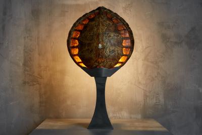  Christian Dior Christian Dior Turtle Shell Table Lamp France 1970s