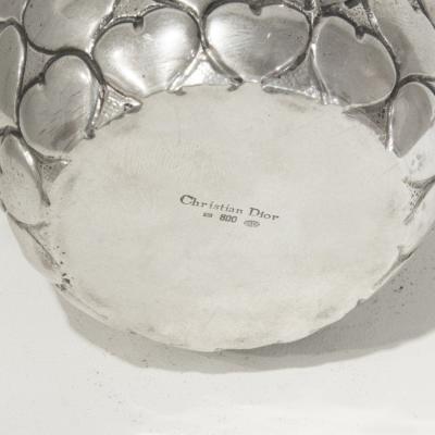  Christian Dior Goblet in silver with hearts made by Christian Dior circa 1980