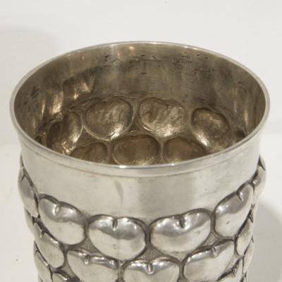  Christian Dior Goblet in silver with hearts made by Christian Dior circa 1980