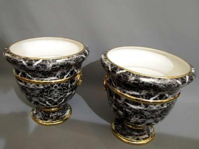  Christian Dior Pair of cache pots by Christian Dior Italy around 1980