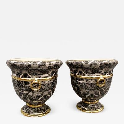  Christian Dior Pair of cache pots by Christian Dior Italy around 1980