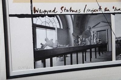  Christo Christo Wrapped Statues Silkscreen Photo Collage circa 1988