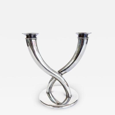  Christofle 1950s Gio Ponti Cornucopia Candelabra for Christophle France Stamped