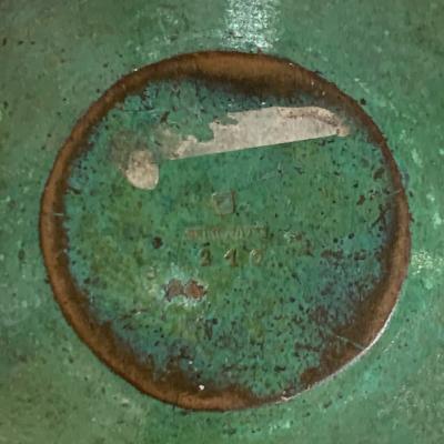  Christofle A Bronze Patinated and Vermeil Decorated Vase by Christofle signed
