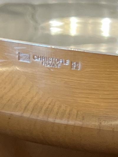  Christofle Art Deco Silver Plated Center Piece by Christofle Designed by Luc Lanel