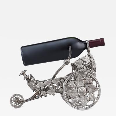  Christofle Christofle Silverplate Wine Trolley