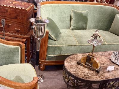  Christofle French Art Deco Floor Standing Champagne Bucket Attributed to the Christofle