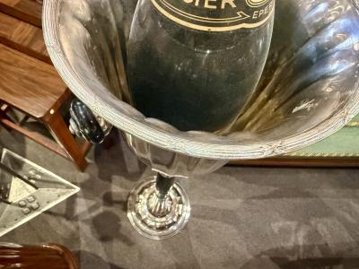  Christofle French Art Deco Floor Standing Champagne Bucket Attributed to the Christofle
