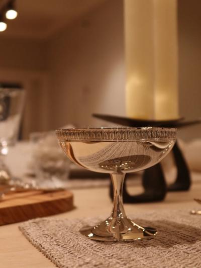  Christofle MALMAISON ICE CREAM BOWL IN SILVER PLATE