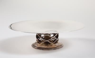  Christofle Ondulations Silver Tazza by Luc Lanel for Christofle circa 1930