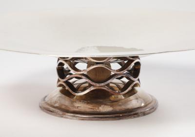  Christofle Ondulations Silver Tazza by Luc Lanel for Christofle circa 1930
