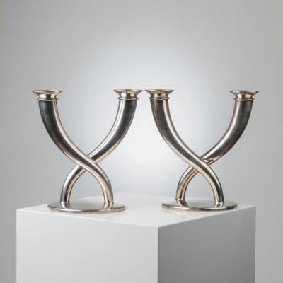  Christofle Pair of Candelabras