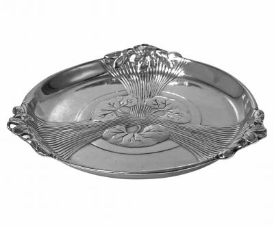  Christofle Pair of Christofle Art Nouveau Wine Bottle Holders Coasters C 1910