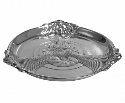  Christofle Pair of Christofle Art Nouveau Wine Bottle Holders Coasters C 1910