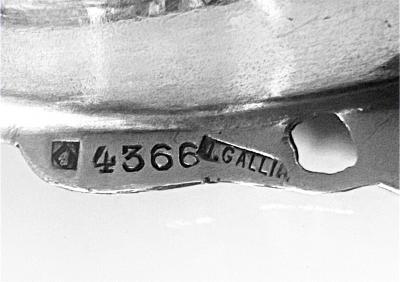  Christofle Pair of Christofle Art Nouveau Wine Bottle Holders Coasters C 1910