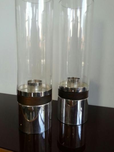  Christofle Pair of Christofle Photophores