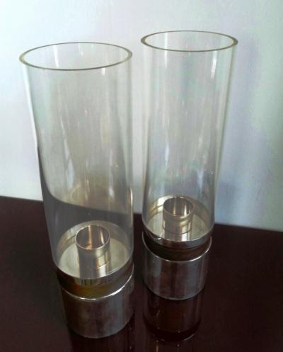  Christofle Pair of Christofle Photophores