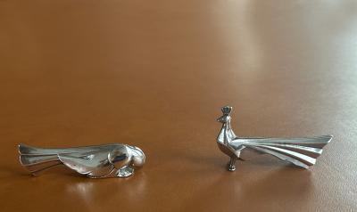  Christofle Set of 12 Fine French Art Deco Silver Plated Gallia Knife Rests by Christofle