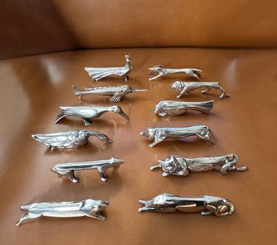  Christofle Set of 12 Fine French Art Deco Silver Plated Gallia Knife Rests by Christofle