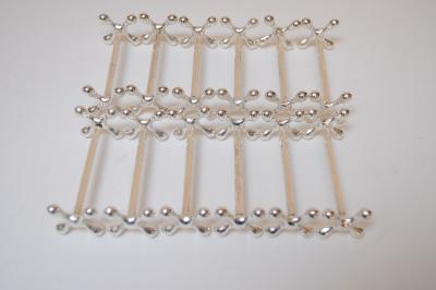  Christofle Set of Twelve Italian Art Deco Jax X Form Mitred Silver Plated Knife Rests