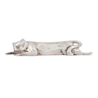  Christofle Set of twelve plated silver animalier knife rests by Christofle