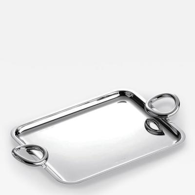  Christofle VERTIGO TRAY LARGE WITH HANDLES IN SILVER PLATE