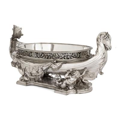  Christofle Very large French silvered bronze jardini re in the manner of Christofle