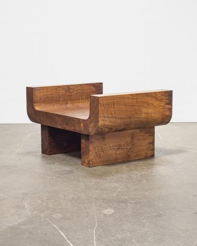  Christopher Norman Projects Untitled extrusion 15 2022 Walnut linsed 15 x 27 x 20 inches 