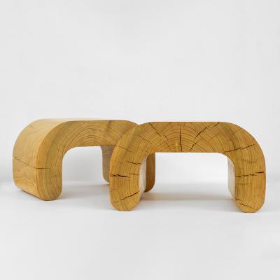  Christopher Norman Projects Untitled extrusion 2 2021 Deodar cedar linseed 12 x 20 x 12 inches 