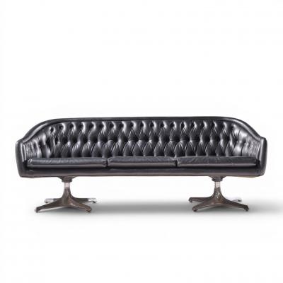  Chromcraft Chromcraft Mid Century Tufted Sofa