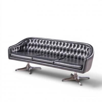  Chromcraft Chromcraft Mid Century Tufted Sofa