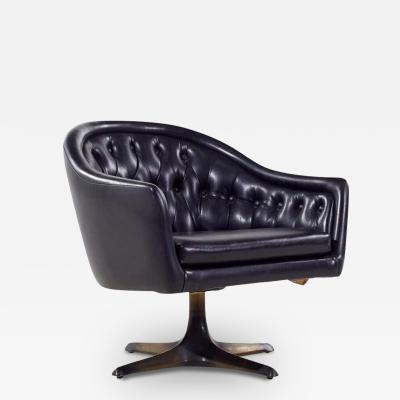  Chromcraft Chromcraft Mid Century Tufted Swivel Lounge Chair