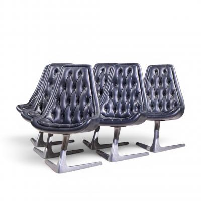  Chromcraft Chromcraft Star Trek Mid Century Chairs Set of 6