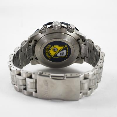  Citizen Watch Citizen Stainless Steel Skyhawk Blue Angel Chronograph Watch 46mm