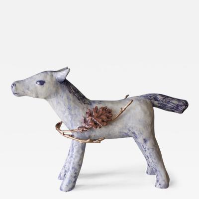  Cl mentine de Chabaneix Blue Horse by Cl mentine de Chabaneix 2018
