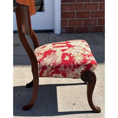  Clarence House Antique Art Deco Klismos Chairs W Clarence House Chinoiserie Toile
