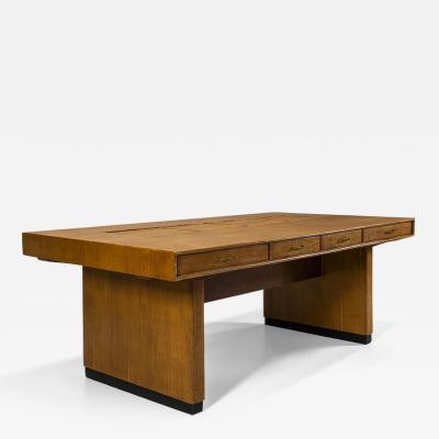  Clausen Maerus Large Architectural Desk in Teak by Clausen Maerus Norway 1960s