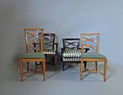  Collado Large Set of French 1950s Side and Armchairs by Collado