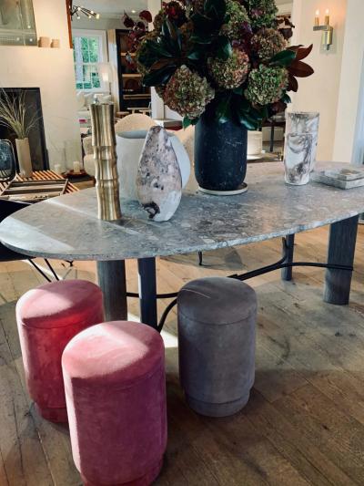  Collection Particuli re HUB DINING TABLE WITH CEPPO DI GRE MARBLE TOP
