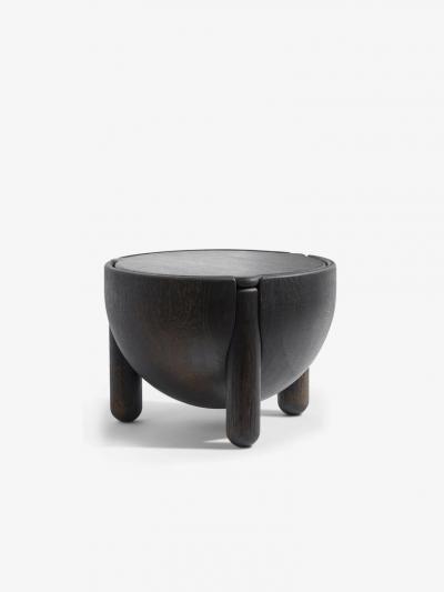  Collection Particuli re LUCA ERBA SMALL HAN CONTAINER IN STAINED OAK